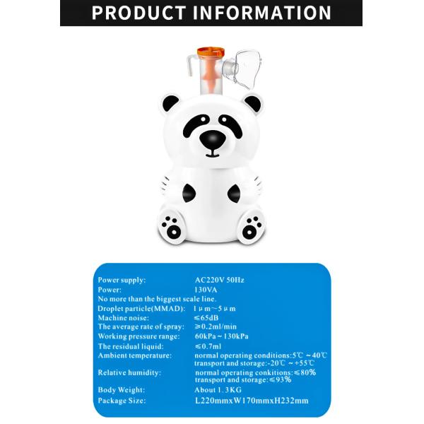 OEM ABS Mini Portable Nebulizer Machine Inhaler Medical Device For Kids