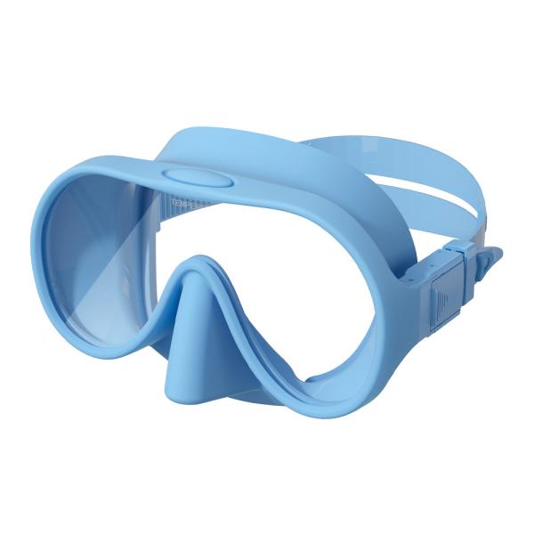 Liquid Silicon Kids Prescription Diving Goggles Face Snorkel Mask Frameless