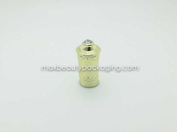 N2019 uv shiny gold coating finish with diamond nail polish cap nail polish packaging double cap uv coating colors