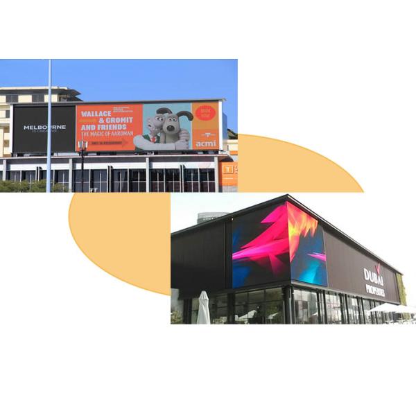 SMD3535 Billboard LED Display Advertising Screen 6500 Nits With Time Management