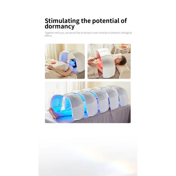 Salón de belleza PDT Máquina de terapia de luz LED para el rejuvenecimiento / blanqueamiento de la piel