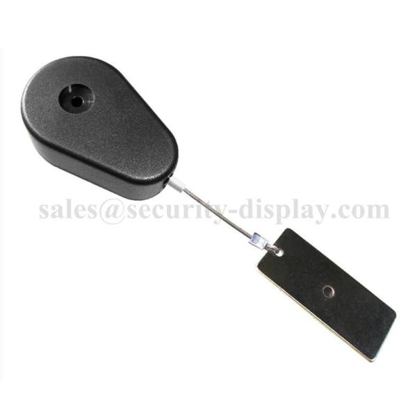Teardrop Pullbox Anti Theft Tether with Sticky Dog Tag Endfitting