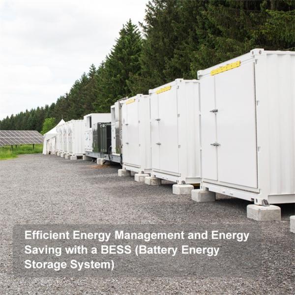 High Performance Battery Energy Storage Station System 670V With Solar Panel