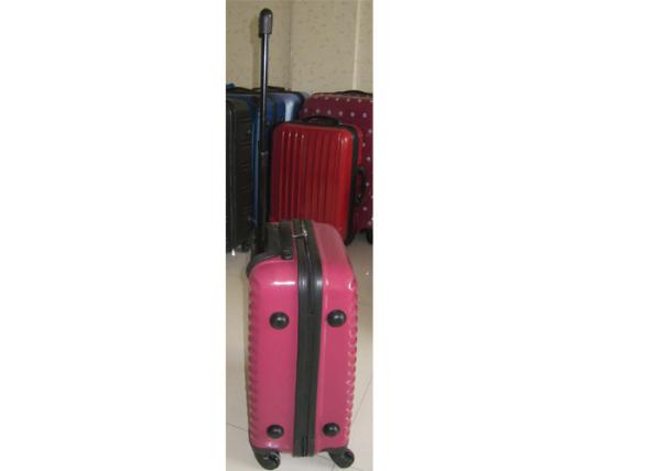 4 Wheel Hardside Luggage Sets Normal Combination Lock Framed With Plastic Handle