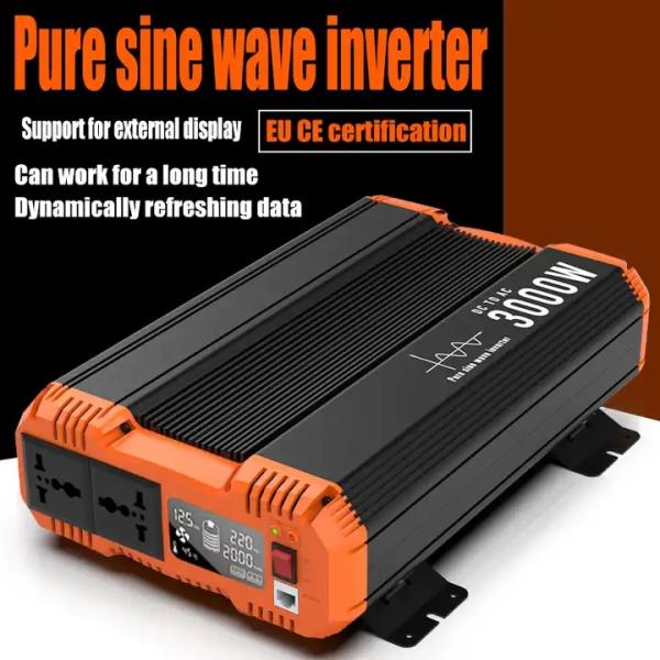 Inverters & Converters 1200W Power Inverter Pure Sine Wave With Lcd Display Price Pure Sine Wave Solar Power Inverter