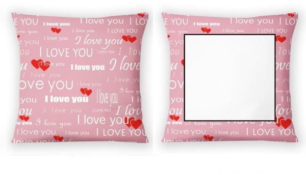 I Love You Pillow Cases sublimation pillow for Valentine's Gift