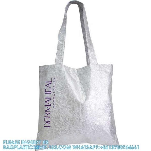 Eco-Friendly Reusable Grocery Paper handlebag Shopping Bag Tyvek Tote Bag sustainable Washable Shoulder Bag