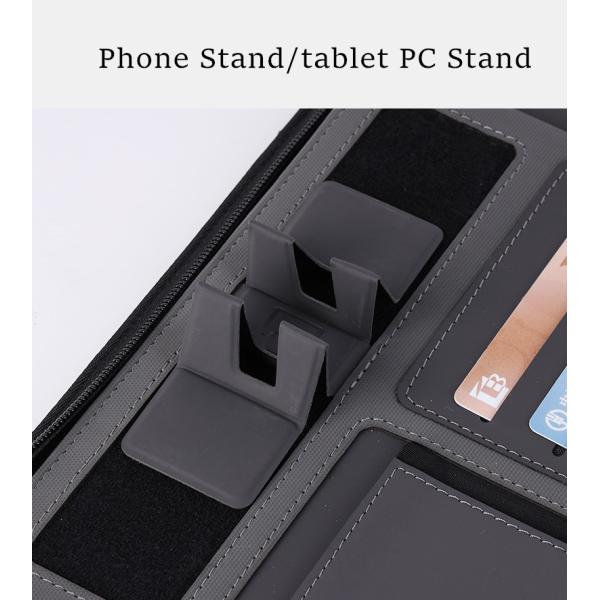 Роскошная тетрадь заряжателя PU A5 кожаная беспроводная с банком силы