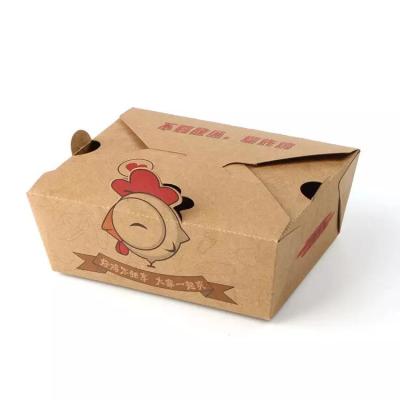 Disposable Take Away Paper Box Matt Lamination Kraft Bubble Food Packaging