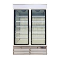 Congélateur en verre vertical de marchandiseur de porte avec des lumières de Cabinet de LED