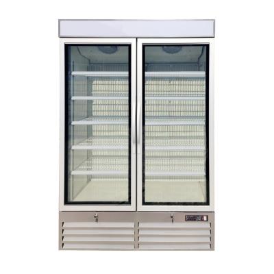 Refrigerador de vidro do congelador da exposição da porta livre da posição 2 com sistema de refrigeração do fã