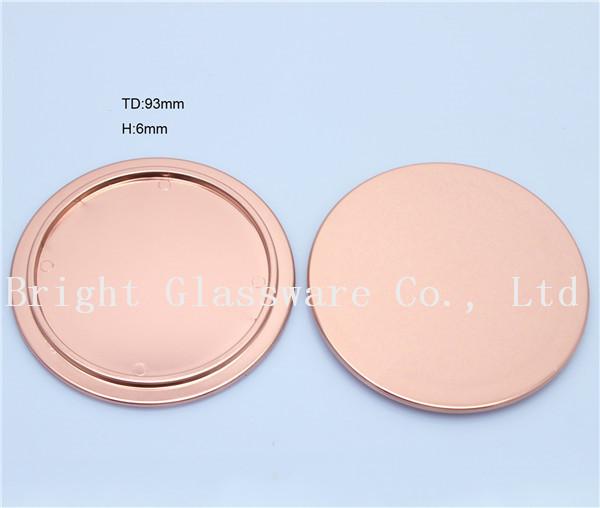 Latest Design Plastic lid for candle jars, rose gold lid wholesale