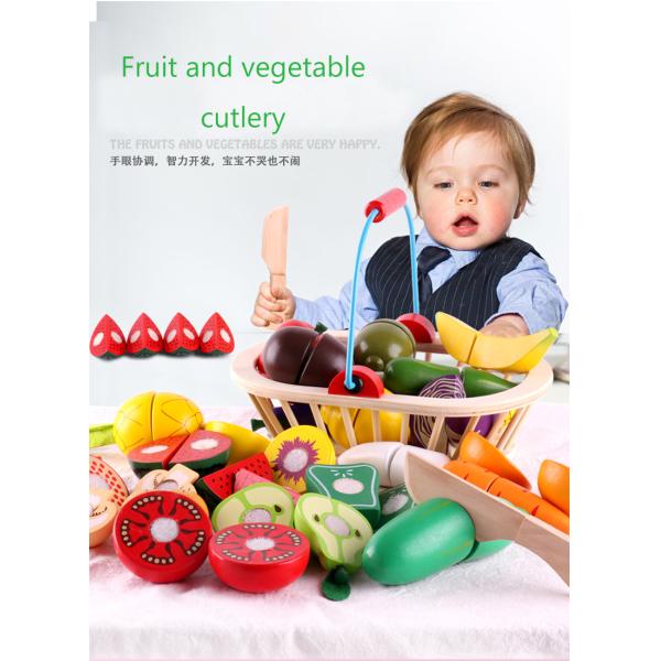 Варить подпирает еды игры роли 5.5cm игрушки плода деревянной магнитные