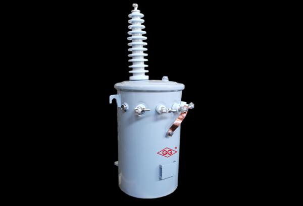 ONAN Cooling Single Phase Pole Mounted Distribution Transformer 10kV Rating Cu-Al Material