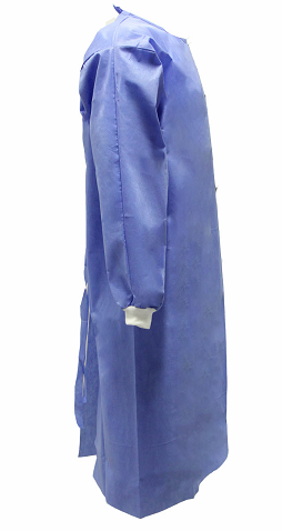 Unisex мантия SMS+PE 53GSM устранимая ультразвуковая соединяя швами со связями