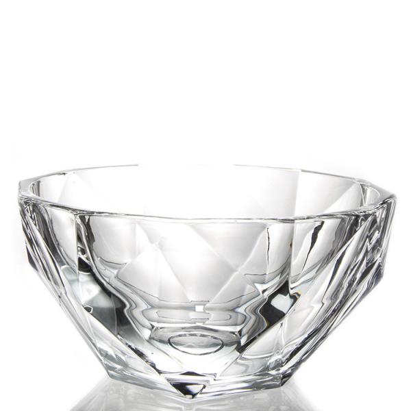 Fashionable Glass Plates And Bowls , Round Glass Serving Platter For Hotel