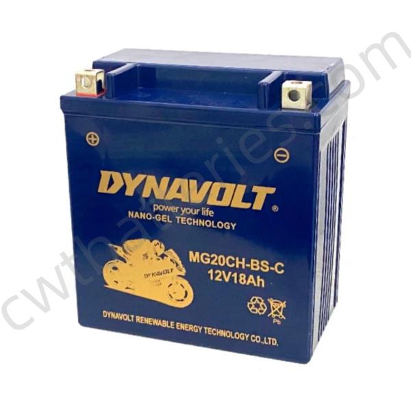 DYNAVOLT MG20CH-BS-C Batería de motocicleta 12V 18Ah Baterías de NANO GEL AGM Accesorios de repuesto