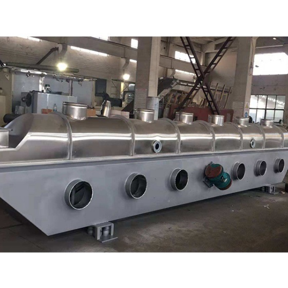 7.5×0.75 PLC Control Vibration Fluid Bed Dryer Machine For Sea Salt