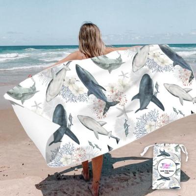 Easy Cleaning Custom Printed Beach Towels Versatile Quick Dry And Sandfree