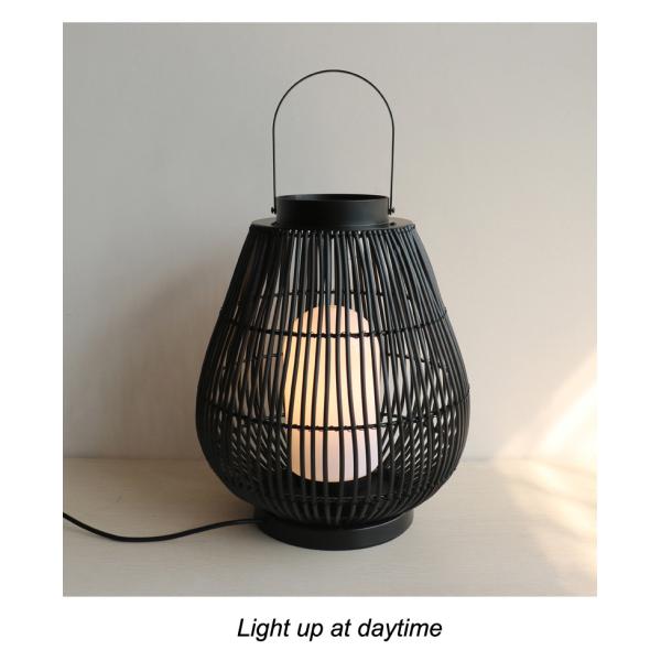 IP44 Waterproof Rattan Garden Lanterns For Outdoor Landscape Floor