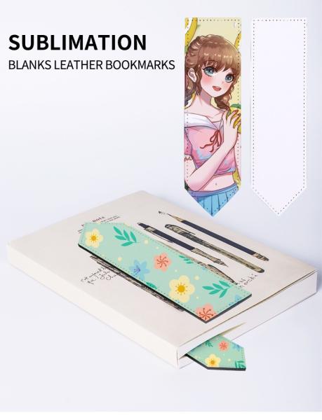 Customizable Personalised Leather Book Mark For Sublimation Printing