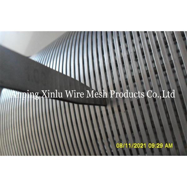SS316L Wedge Wire Strainer Pipe 6 Inch 152.40mm Inner Diameter Continuous Slot Screen Tube