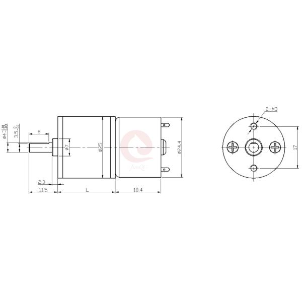 Мотор шестерни DC JQM-25RS310 6V 12V 24V, мотор коробки передач точности для электронного замка Анти--похищения, робототехнический