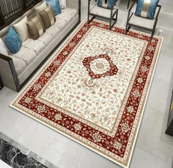 New Chinese Style Bedroom Floor Carpets 200*300cm Washable Rectangle Living Room Carpet