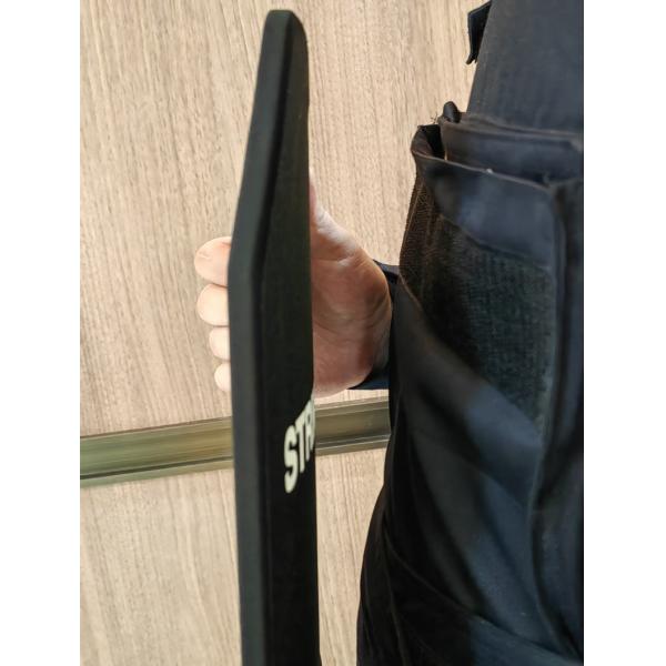 NIJ IIIA Military Ballistic Armor Pure PE 250x300x7mm With SE Cut Corner