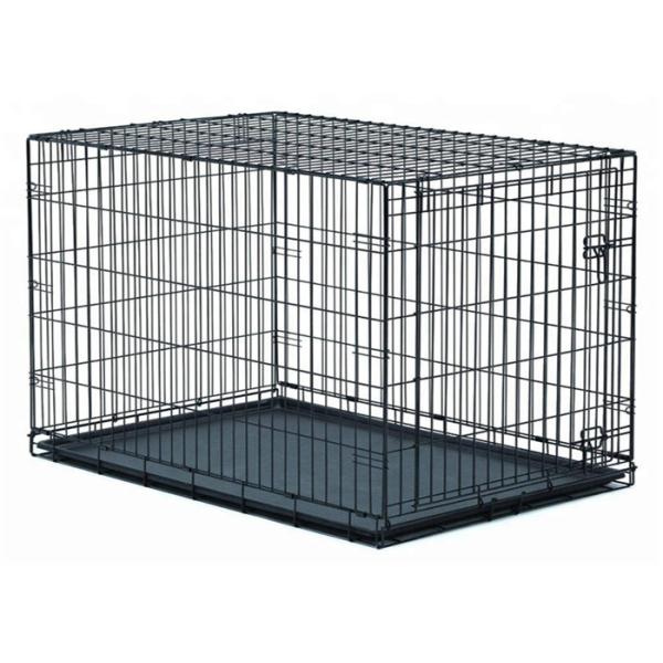 Pink Color Metal Wire Mesh Collapsible Dog Crate Kennel Cage Can Customized