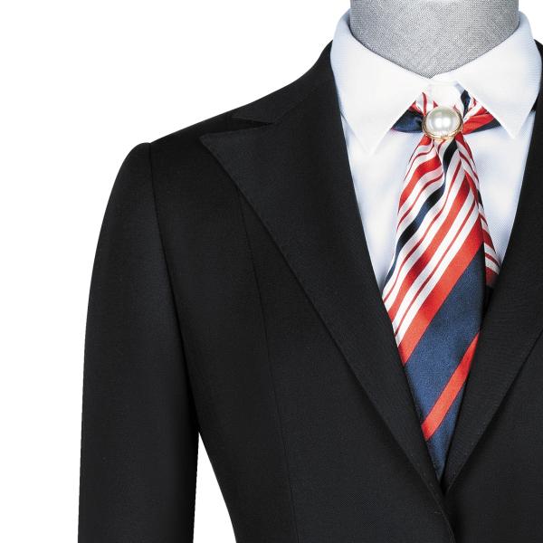 Женские бизнес-костюмы в формате плюс-размер Полоска и блейзер для официального офисного ношения