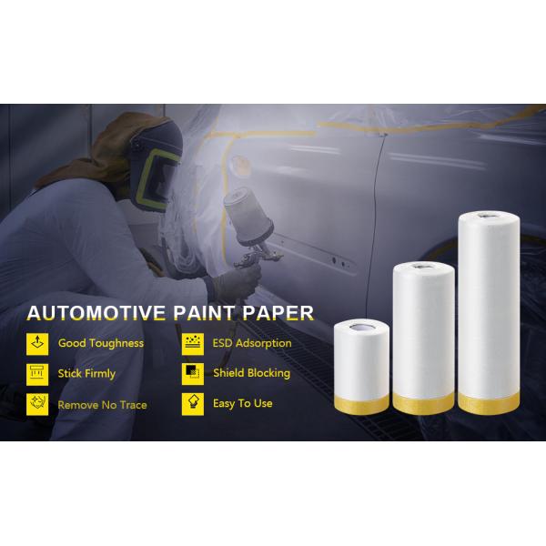 Assorted Masking Paper For Automotive Painting Covering Masking Paper Plastic Pretaped Masking Film Protection Covering