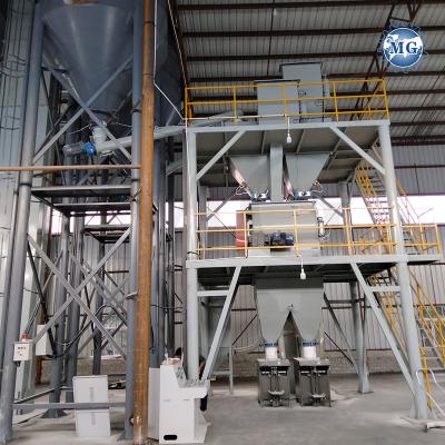 PLC Gypsum Plaster Tile Adhesive Mixing Machine Dry Mix Powder Mortar Plant