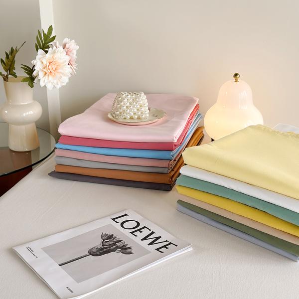 Cotton puro personalizado 60S 200TC Cama de cama de color sólido 133 * 72 Set de sábanas para el hogar hotel