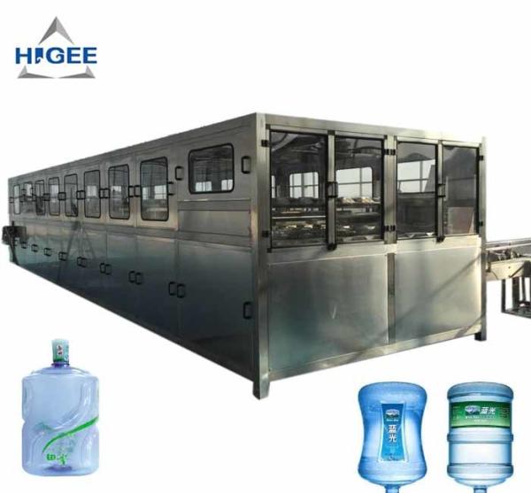 5 Gallon Bucket Drinking Water Bottle Filling Machine 300 Bph Filling Speed