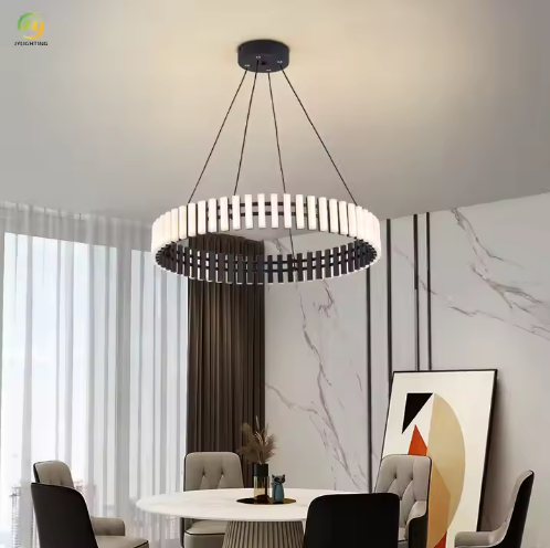 JYLIGHTING Nordic Modern Creative LED Light Art Restaurant Light Luxury Hotel Lobby Round Modern Pendant Light