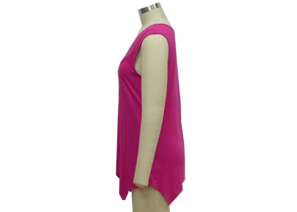 Red Casual Womens Dressy Tank Tops , Ladies Camisole Vests With Sequines