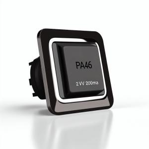 PA46 ブラックエレベータープッシュボタンスイッチ 12V 200mA SMT