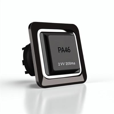 PA46 Black Elevator Push Button Switch 12V 200mA SMT