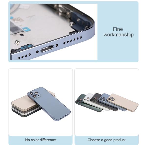 13 Pro 13Mini Iphone arrière verre couverture de batterie boîtier de smartphone