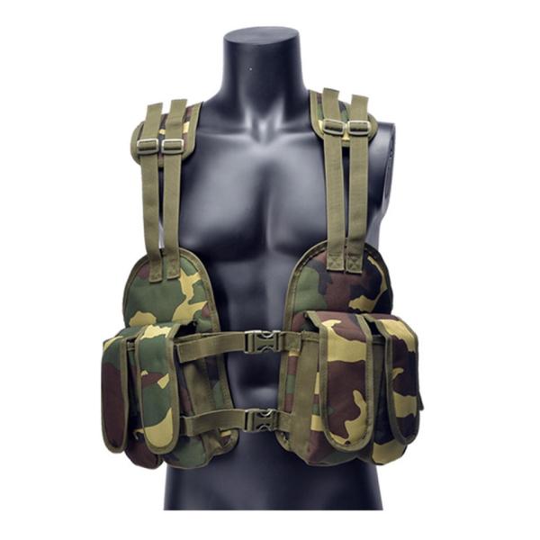 Custom Wholesale High Quality Jungle Tactical Training Breathable Nylon Fully Detachable Vest