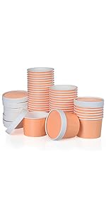 9-Oz Disposable Dessert Bowls For Hot Or Cold Food, 9-Ounce Party Supplies Treat Cups For Sundae, Frozen Yogurt