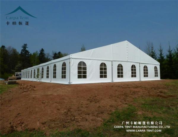 White / Clear Fabric Large Wedding Tents In Kenya / Backyard Tent Party