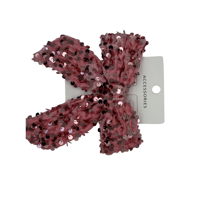 European and American Large Hand Sequin Stereoscopic Bow Back Hair Clip Spring Summer Hair Clip