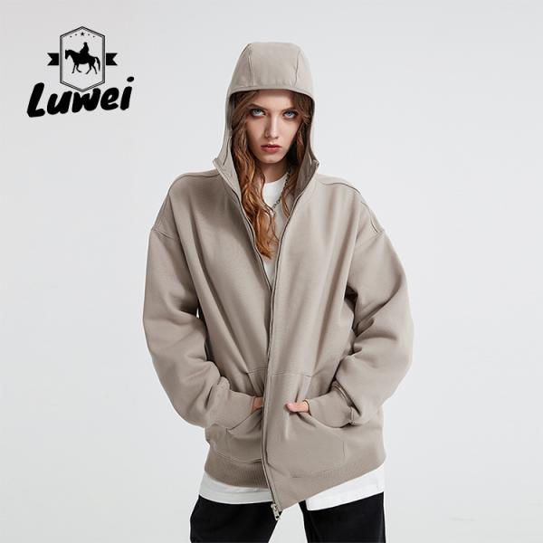 Unisex Heavyweight Cotton Hoodie Pullover Oversized Male Blank Sweatshirts