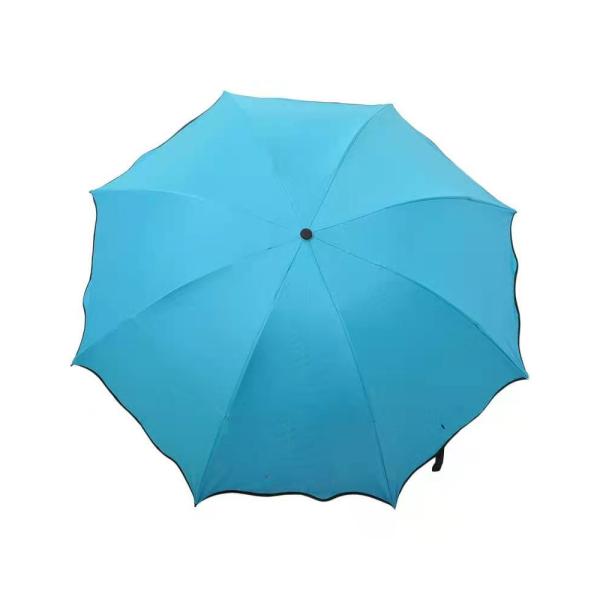 Agile Supply Chain Windproof UV Block 3Fold Compact Umbrella Customized Logo Printed