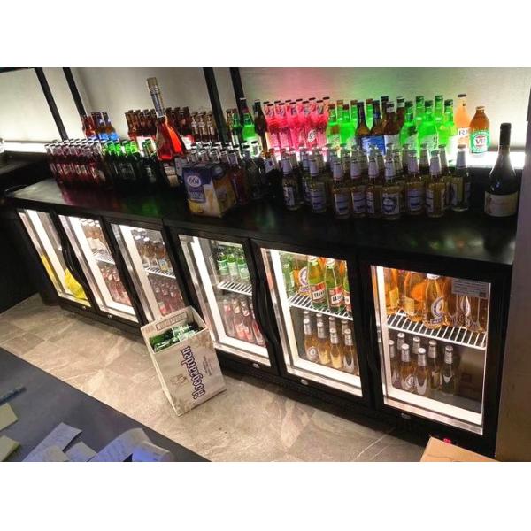 Back Mount Type Commercial Bar Refrigerator 600*550*900mm Digital Control