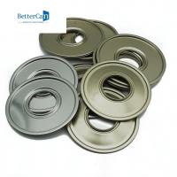 0.23mm Materiales de hojalata piezas simples 500ml redondas de lata de lata de metal tapa de fondo con tapa de plástico de 42mm