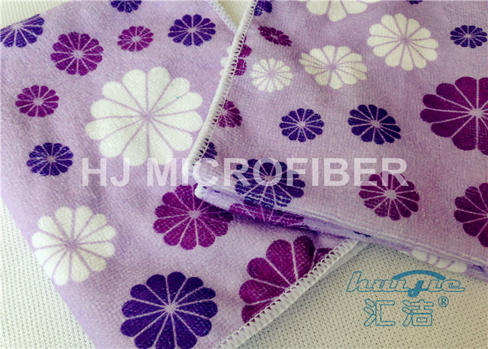 Выдвиженческое напечатанное полотенце одежды Washcloth Microfiber, ткани чистки окна