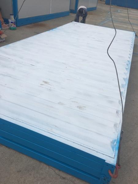 Sandwich Panel Wall / Roof Folding Shipping Container House For Carport / Hotel